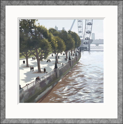 Jo Quigley, South Bank Spring - Framed