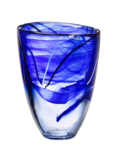 Kosta Boda, Contrast Vase Blue 