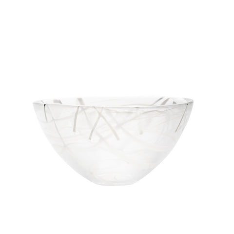 Kosta Boda, Contrast Bowl White/White 230mm 