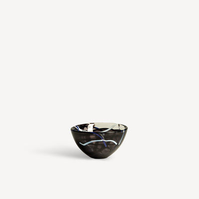 KOSTA BODA - Contrast Bowl Black 160mm (Retired)