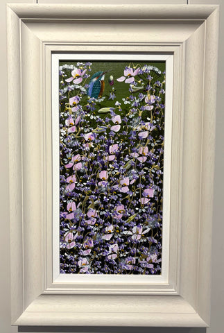 Mary Shaw, Kingfisher and Summer Florals II - Framed