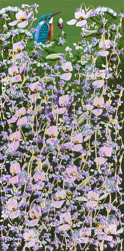 MARY SHAW - Kingfisher and Summer Florals II - Original