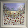 Mary Shaw, Poppies and Bluebells IV - Framed