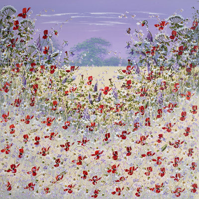 MARY SHAW - Poppies and Bluebells IV - Original