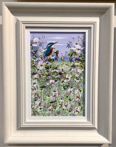 Mary Shaw, The Joyful Kingfisher IV Original - Framed