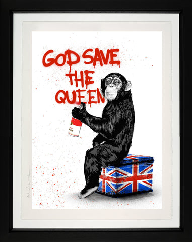 Mr Brainwash, God Save the Queen - Framed