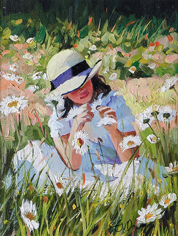 Sherree Valentine Daines, Daisy Whispers - Framed