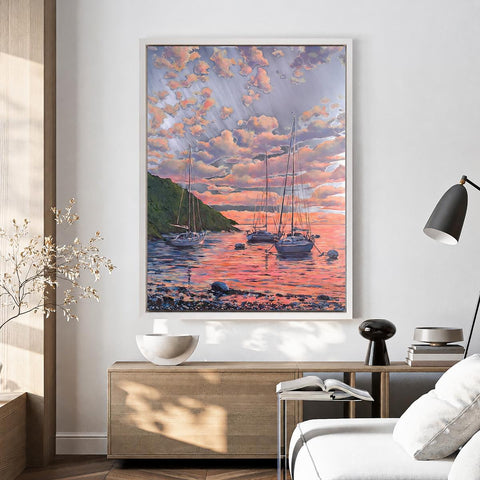 Stiliana Alexieva, Harbour of Peace - Framed