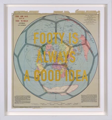 Real Hackney Dave, Footy Is Always A Good Idea - Framed