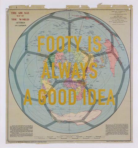 Real Hackney Dave, Footy Is Always A Good Idea - Framed