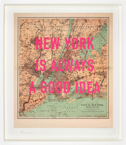 The Real Hackney Dave, New York is Always a Good Idea - Framed