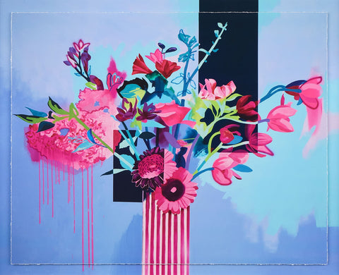 Tim Fowler, Electric Bloom - Framed