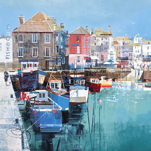 Tom Butler, Harbour Sun - Framed