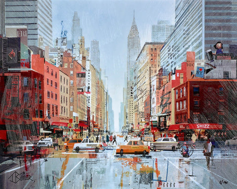Tom Butler, Manhattan Madness - Framed