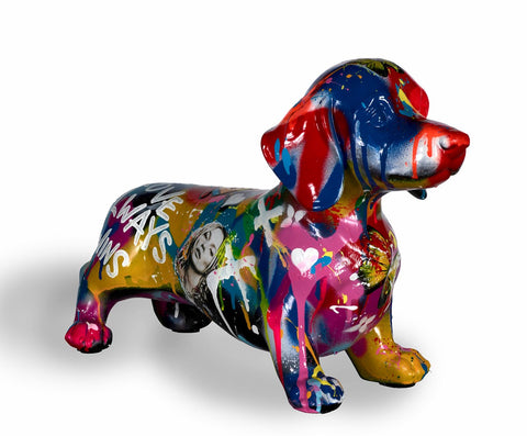 Yuvi, Love Always Wins - Original Dachshund Sculpture