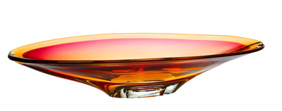 KOSTA BODA - Vision Dish Pink/Amber