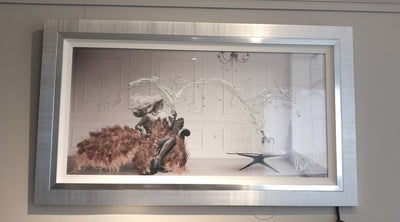 CLARE WRIGHT - Champagne Chandelier Pink Feather