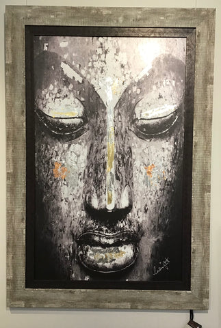 Clare Wright Buddha on Aluminium 