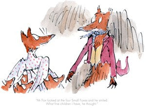 Quentin Blake Mr Fox Looked At The Four Small Faces (2016) - Framed
