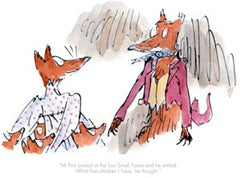 QUENTIN BLAKE - Fantastic Mr Fox - Mr Fox Looked At The Four Small Faces (2016)