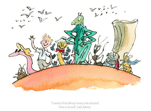 Buy Quentin Blake It Seems That Everyone Around Here Is Loved (2018)- Framed