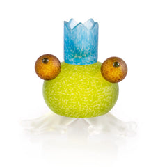 BOROWSKI GLASS - Frosch Candle Holder Lime Green