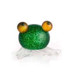 BOROWSKI GLASS - Frog Paperweight Green