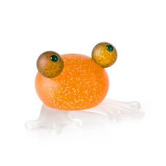 BOROWSKI GLASS - Frog Paperweight Orange