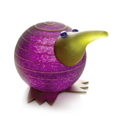 BOROWSKI GLASS - Kiwi Paperweight Purple