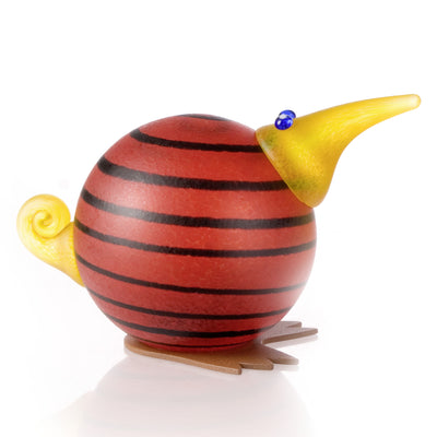 BOROWSKI GLASS - Kiwi Paperweight Red
