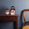 Mats Jonasson Owl Large And Small Brown
