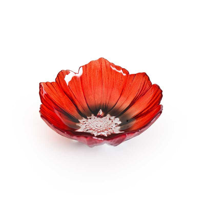 MALERAS - Poppy Bowl, Red/Black - Small