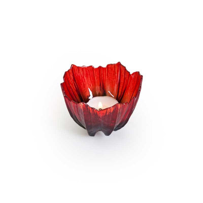 MALERAS - Poppy Votive, Red/Black