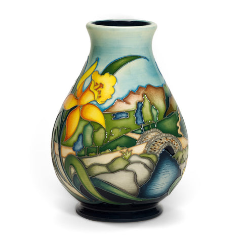 Moorcroft Ashness Bridge Vase 7/5 - an exclusive numbered edition with Treeby & Bolton backstamp