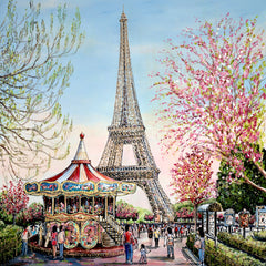 PHILLIP BISSELL - Jardin du Trocadero Carousel, Paris - Original
