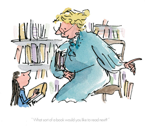 Quentin Blake, What sort of book would you like to read Framed