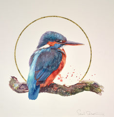 SARAH STOKES - Gilded Kingfisher Original