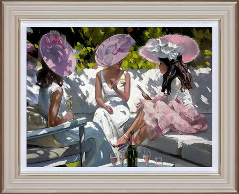 Sheree Valentine Daines, Pink Champagne Ascot-Framed